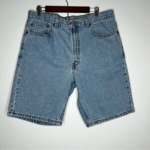 Vintage Levis 505 Jorts Denim Jean Shorts Size 38 Dad short Light wash Classic